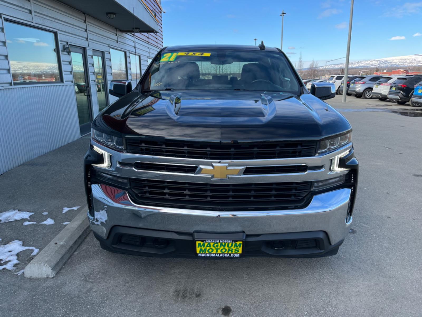 2021 BLACK /Black CHEVROLET SILVERADO 1500 LT (1GCUYDED2MZ) with an 5.3L engine, Automatic transmission, located at 1960 Industrial Drive, Wasilla, 99654, (907) 274-2277, 61.573475, -149.400146 - Photo #5